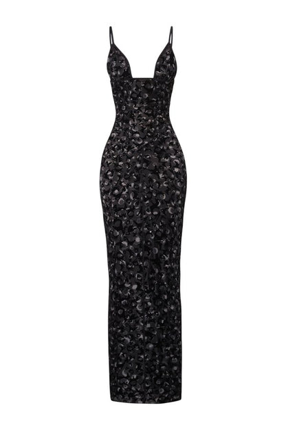 Hun Dress Black Leopard Print — packshot