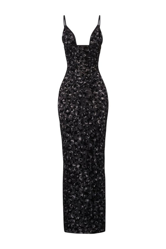 Hun Dress Black Leopard Print — packshot