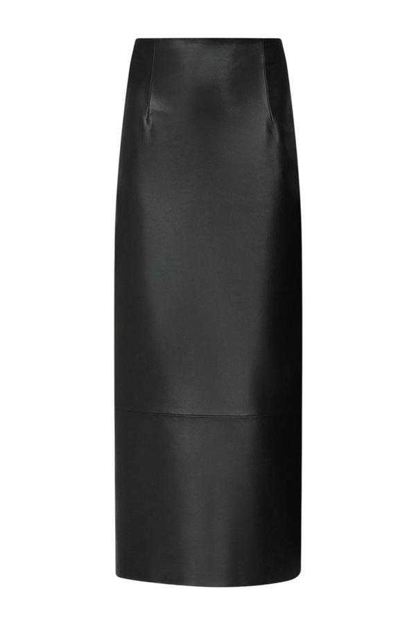 INGA Leather maxi skirt — packshot