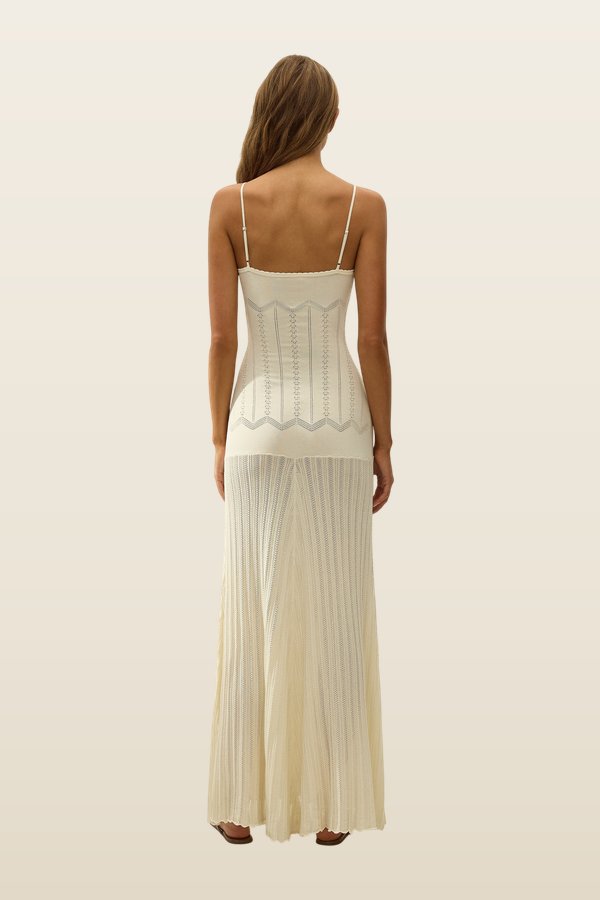 Irene Maxi Dress Maja Pointelle — model back