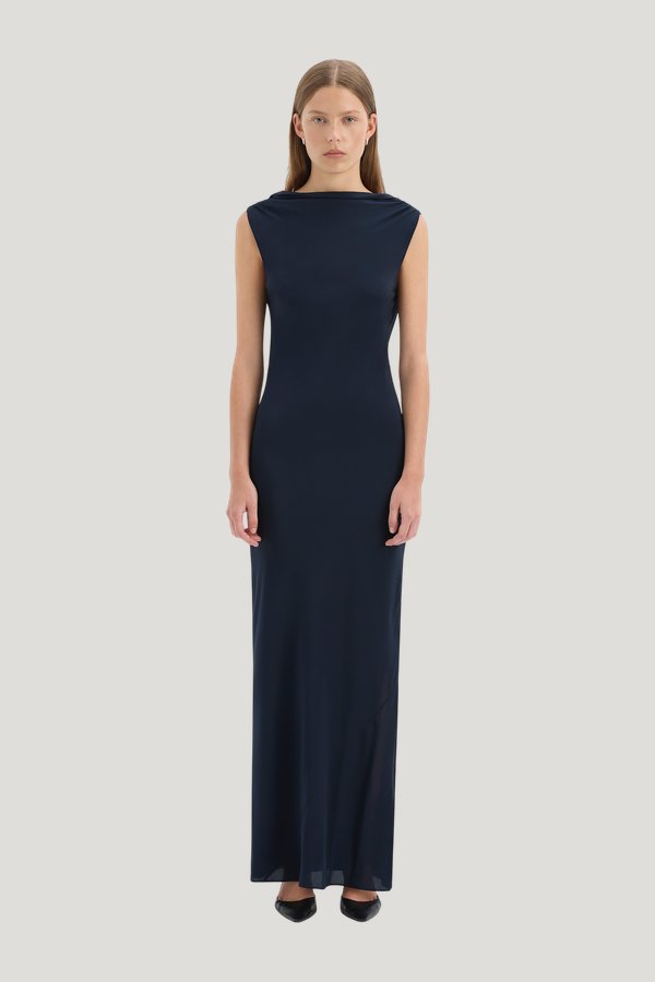 Isla Cowl Back Gown — model front