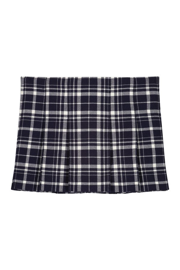 Ivana Pleated Mini Skirt Checked — packshot
