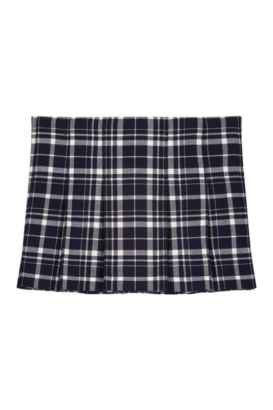 Ivana Pleated Mini Skirt Checked — packshot
