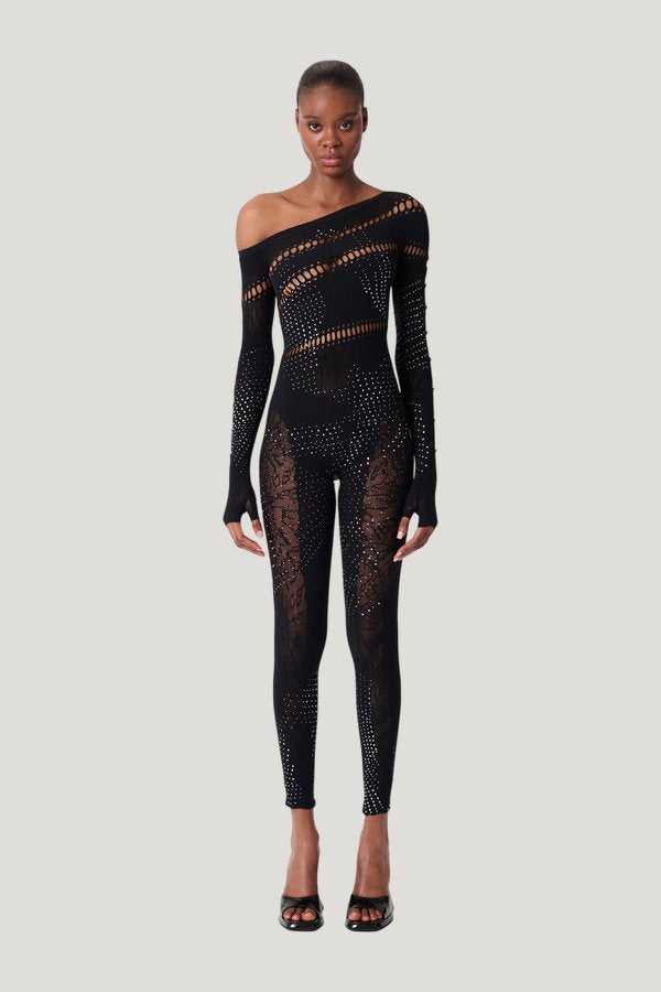 Ivy Long Rhinestone Jumpsuit — carry 2