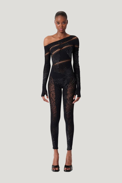 Ivy Long Rhinestone Jumpsuit — carry 2