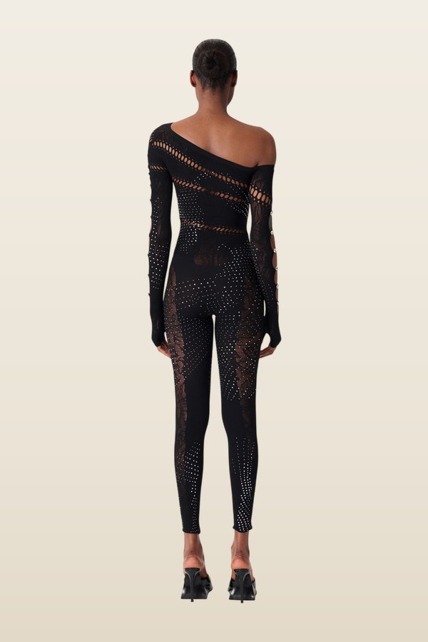 Ivy Long Rhinestone Jumpsuit — carry 4