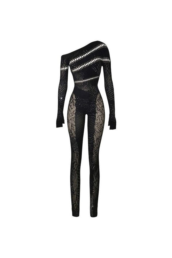 Ivy Long Rhinestone Jumpsuit — packshot