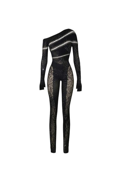 Ivy Long Rhinestone Jumpsuit — packshot