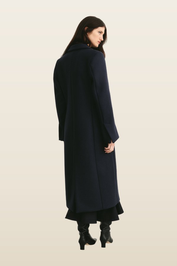 Izmir Long Coat — model back