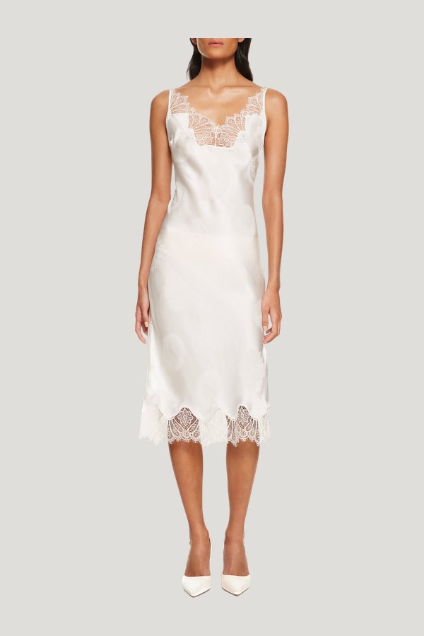 Jacquard Cymatics Dress — model front