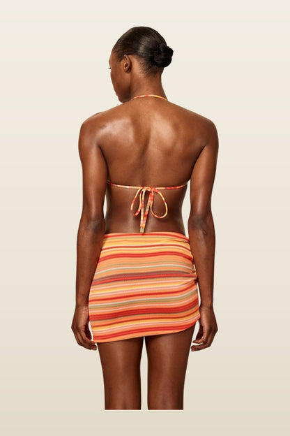 Jamaica Sarong - Sardinia Stripe — model back
