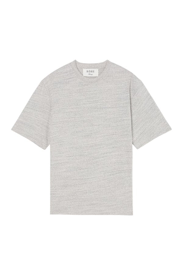Japanese mouliné jersey t-shirt | grey mouliné — packshot