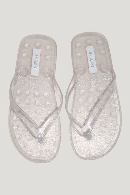 Jelly Flip Flop - Transparent — model front