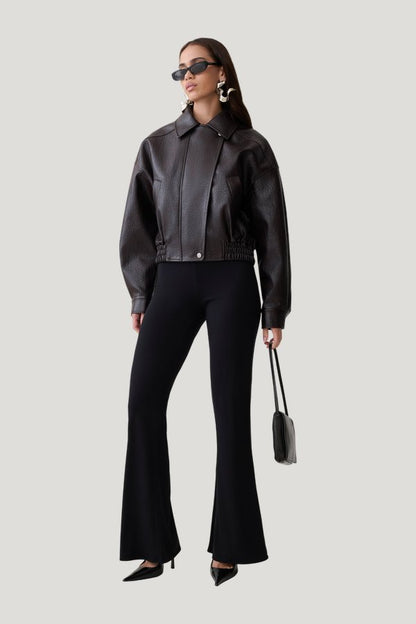 Jemma Flare Leg Pants — model side