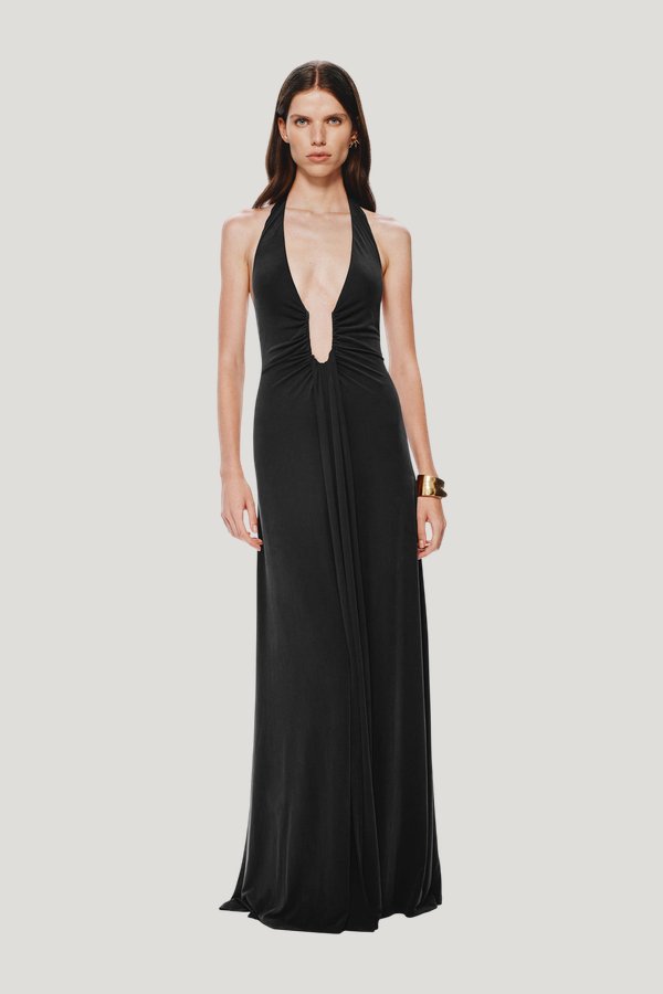 The Jennifer Cupro Dress — model front