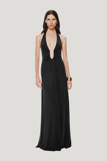 The Jennifer Cupro Dress — model front