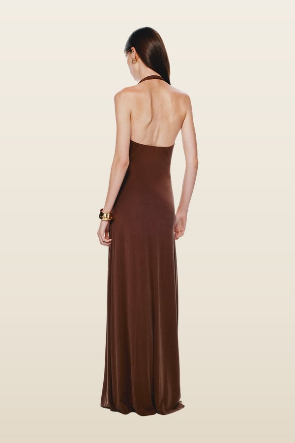 The Jennifer Cupro Dress — model back