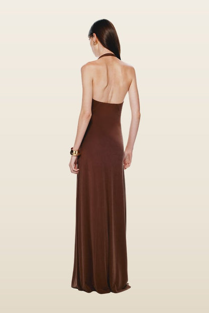 The Jennifer Cupro Dress — model back
