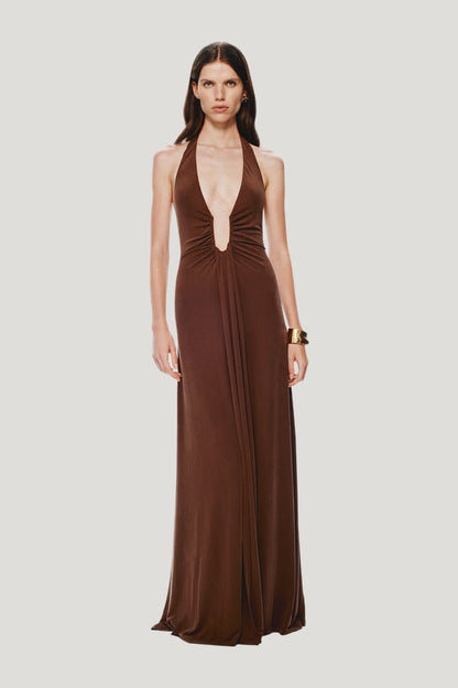 The Jennifer Cupro Dress — model front