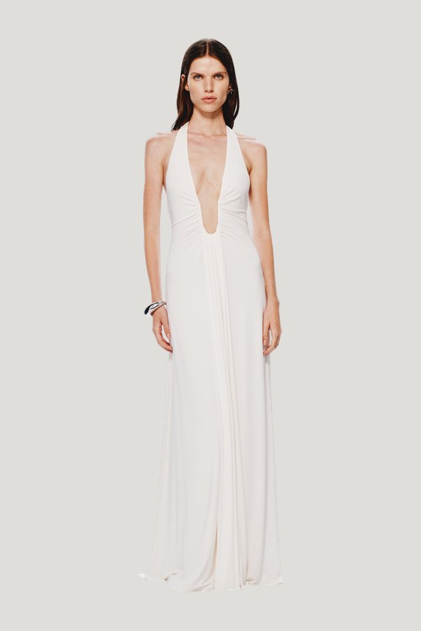 The Jennifer Cupro Dress — model front