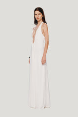 The Jennifer Cupro Dress — model side