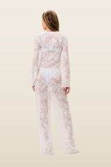 Jessia Lace Cover-Up Pant — model back
