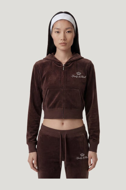 Juicy Script Velour Sweatpant — model side