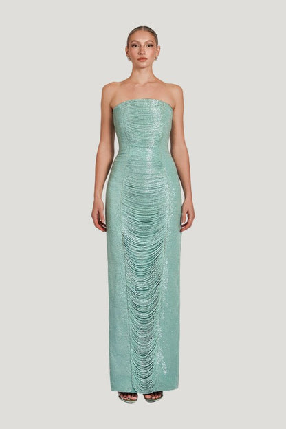 Kaida Dress - Jade — model front