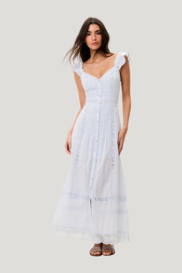 Kailette Cotton Maxi Dress — model front