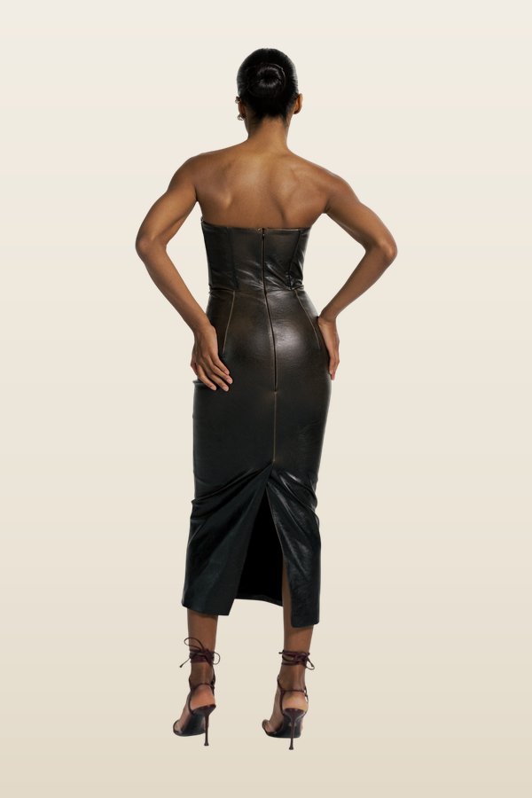 Killa dress in Burnt — model back