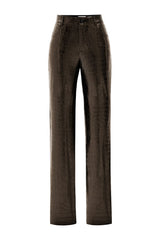 Killa pants in Brown Croc — packshot