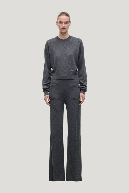 Alina Knitted Trouser — model front
