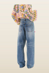 Knit Flower Jeans — carry 4