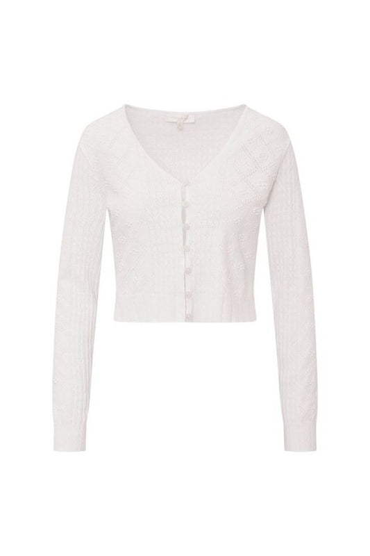 Laken Cotton Pointelle Cardigan — packshot