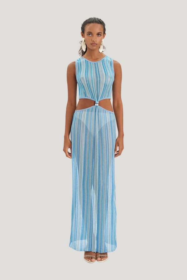 Lana Dress - Sea Breeze — model front