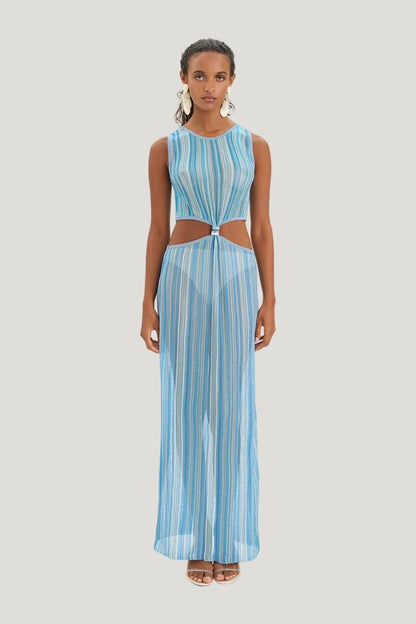 Lana Dress - Sea Breeze — model front