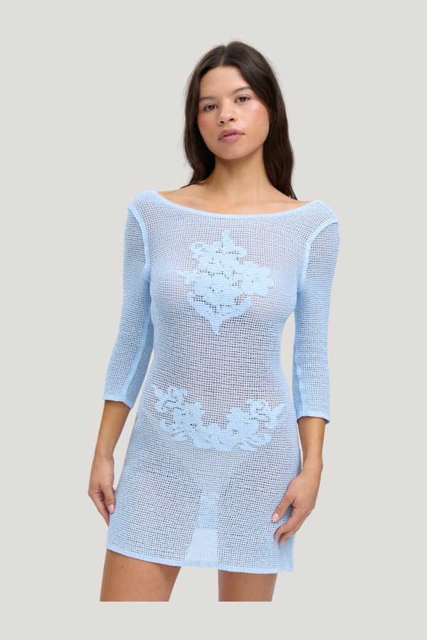 Le Jardin Crochet Mini Dress — carry 3