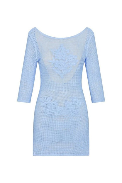 Le Jardin Crochet Mini Dress — packshot