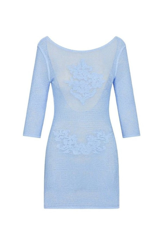 Le Jardin Crochet Mini Dress — packshot