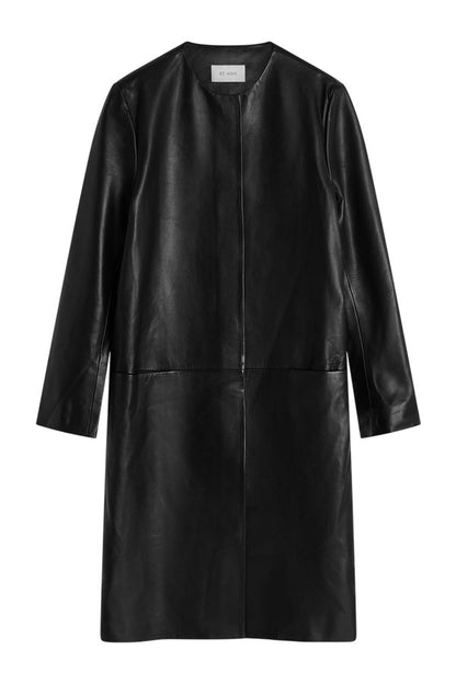 Leather Minimal Coat — packshot