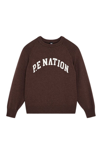 Legacy Knit Crew In Coffee — packshot