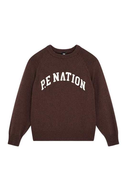 Legacy Knit Crew In Coffee — packshot