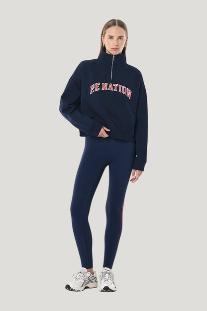 Legacy Quarter Zip Sweat — model front