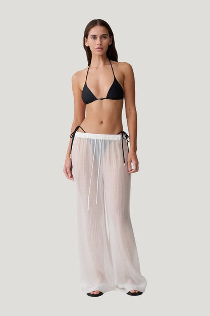 Leilani Sheer Drawstring Wide Leg Pants — carry 2