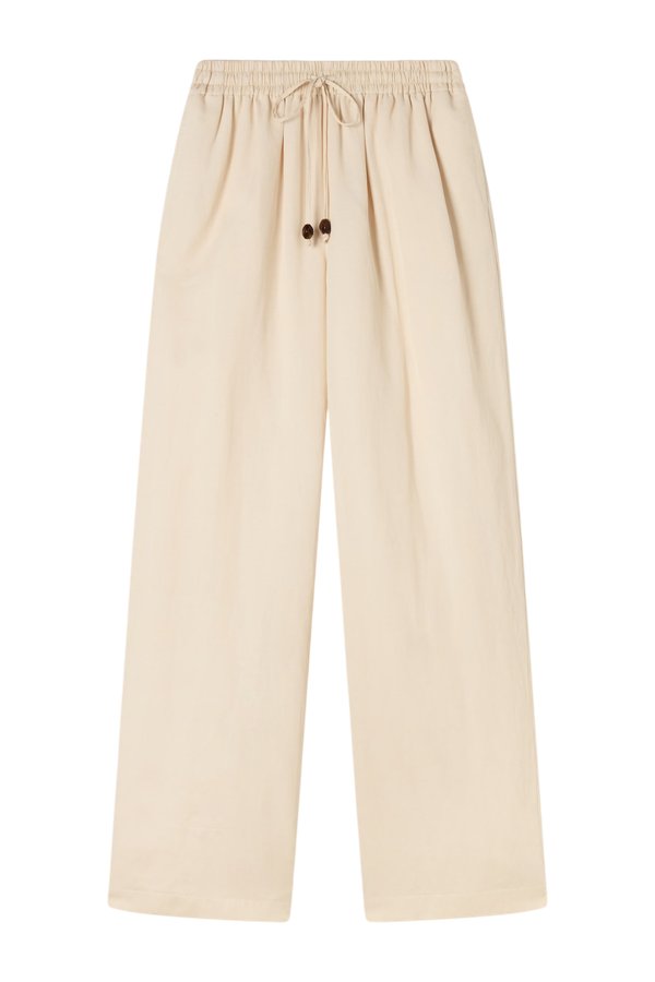Linen Mix Tie Waist Trousers — packshot