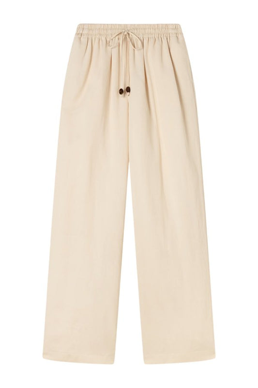 Linen Mix Tie Waist Trousers — packshot