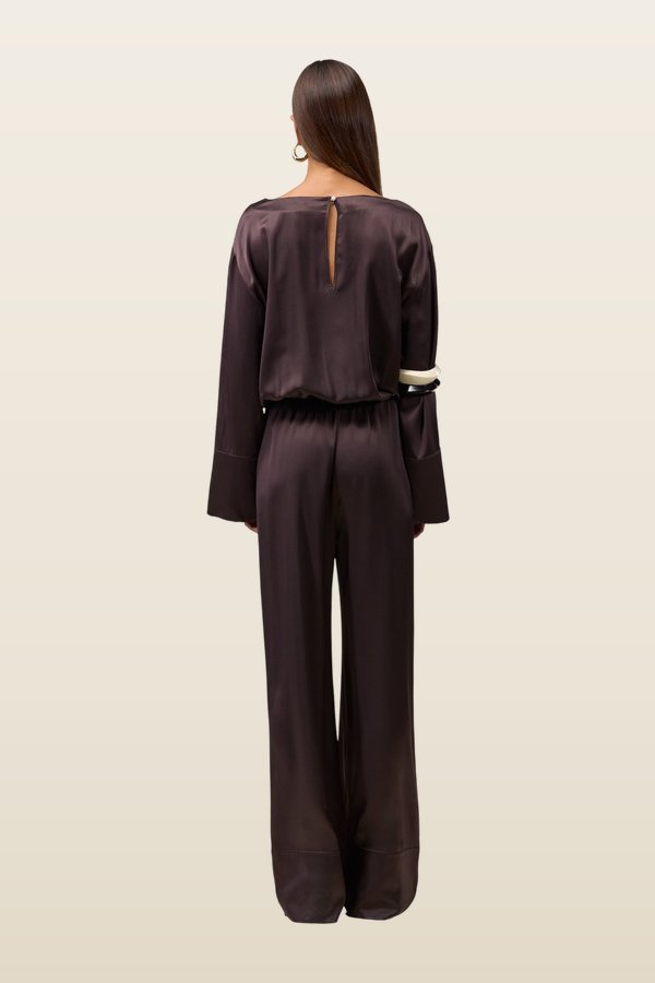 Long Sleeve Silk Jumpsuit — carry 4