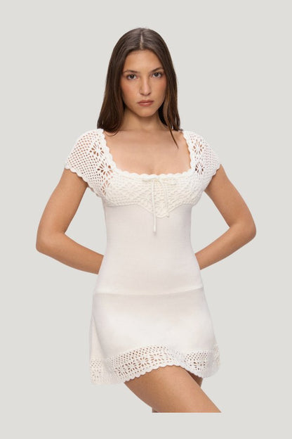 Lover Crochet Knit Mini Dress — carry 3