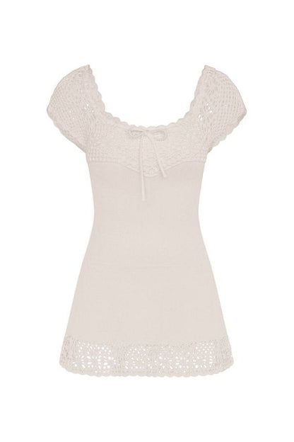 Lover Crochet Knit Mini Dress — packshot