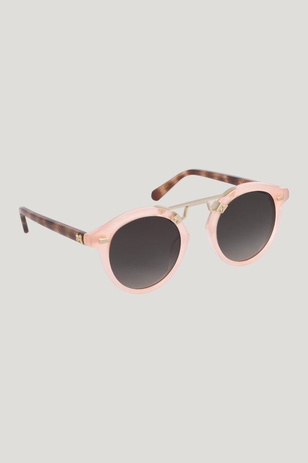 LoveShackFancy x KREWE STL II Sunglasses — model front
